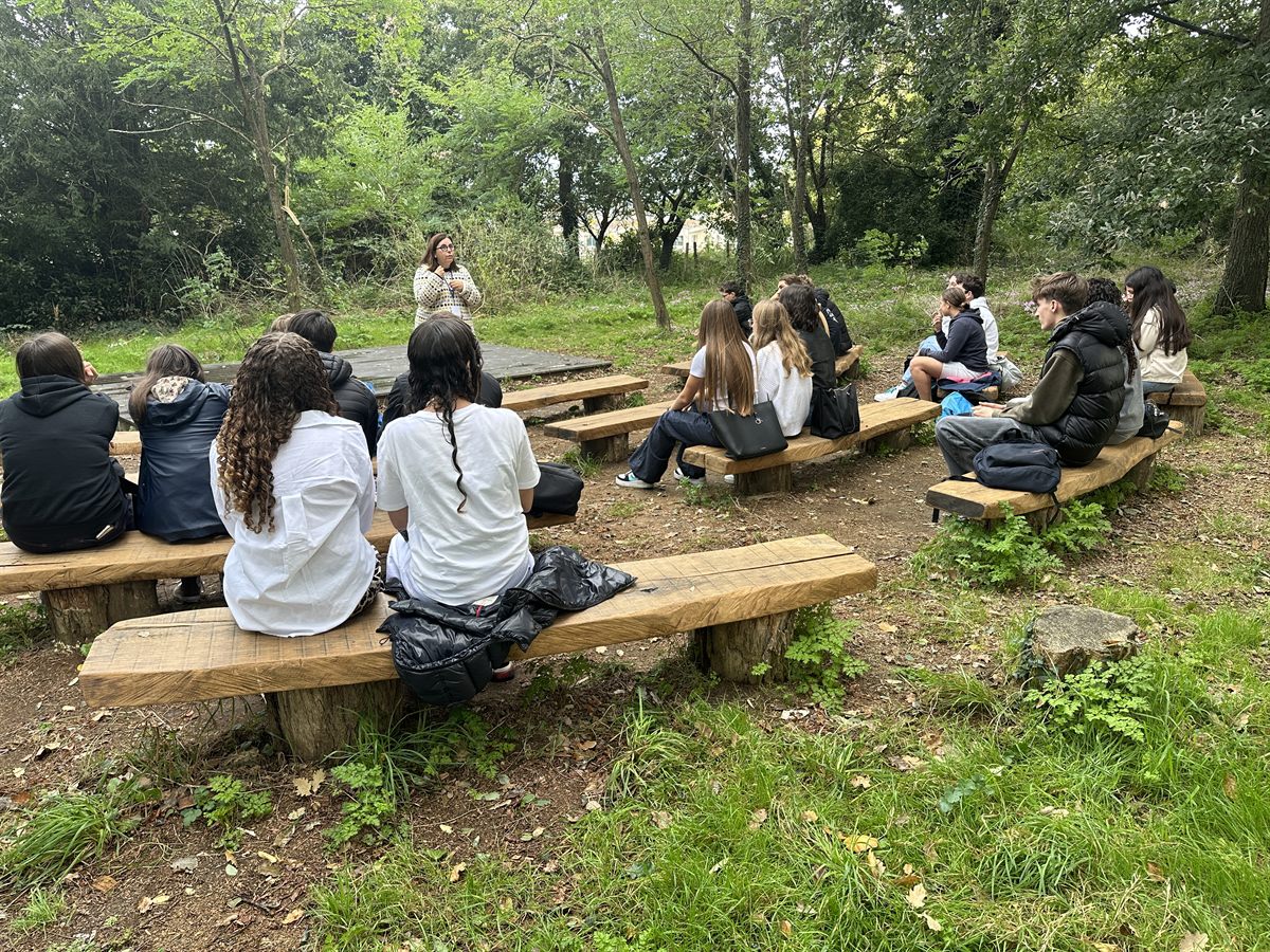 Atelier de confiance en soi avec des lycéens, en extérieur